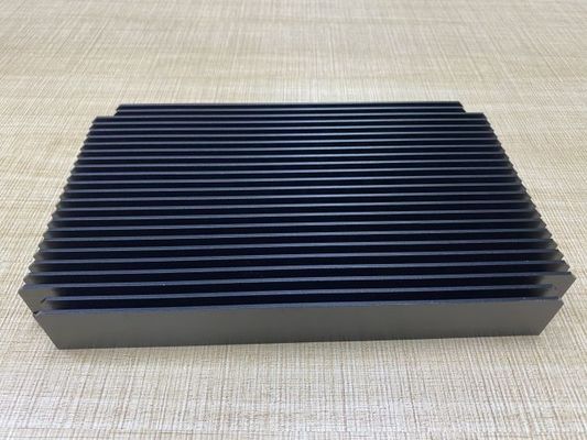 Black Precision Aluminium Extrusion 6063 Heat sink 700g For Electronic Products