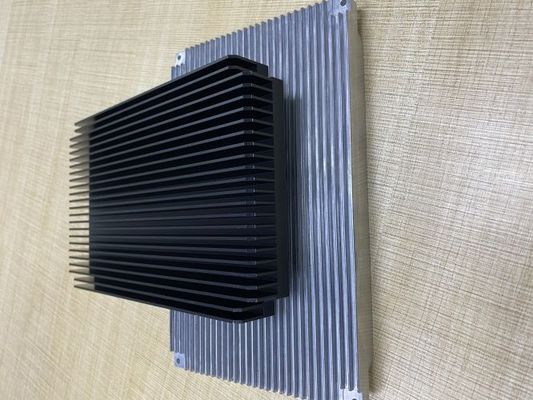 Black Precision Aluminium Extrusion 6063 Heat sink 700g For Electronic Products