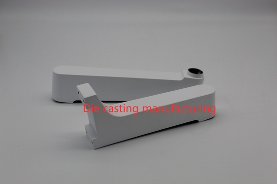 Robot Arm Die Casting Parts IATS16949 SKD61 Steel With White Powder Coating